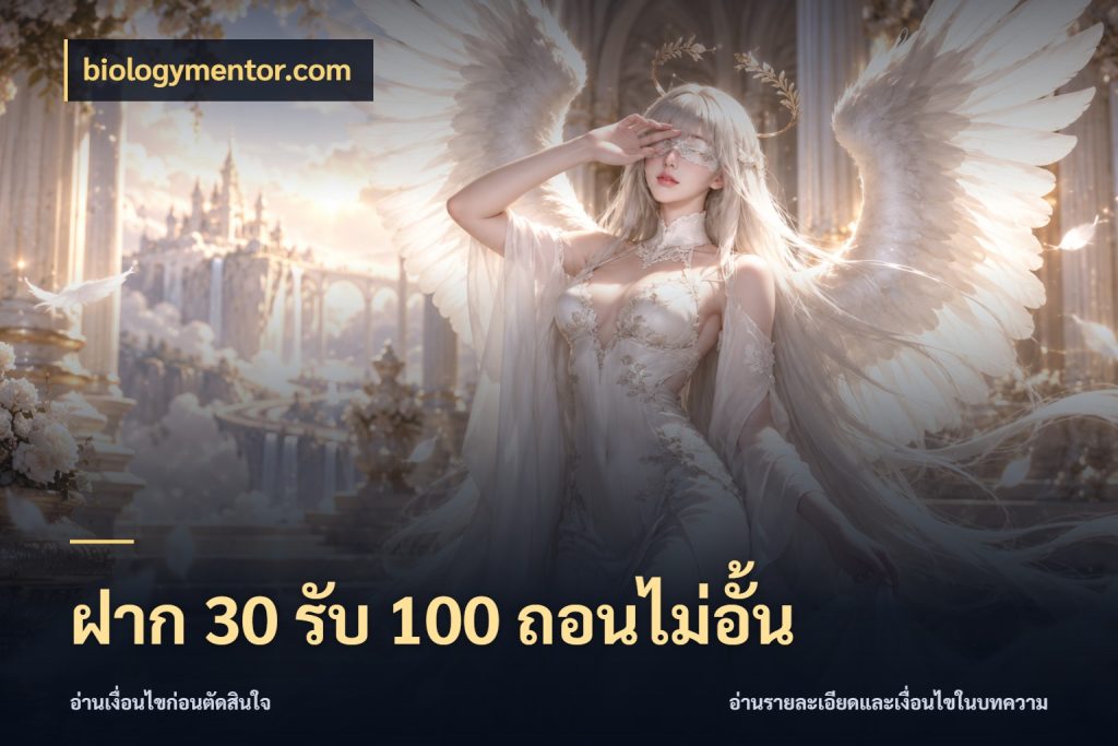 ฝาก 30 รับ 100 ถอนไม่อั้น รูปแบบโบนัสกับสิทธิ์ของสายเกม ในมุม biologymentor.com