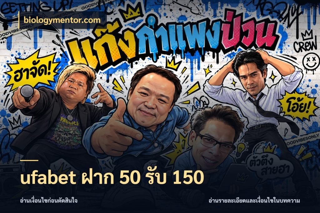 ufabet ฝาก 50 รับ 150 ยอดฝากและยอดรับในมุมของคนชอบลุ้น กับ biologymentor.com