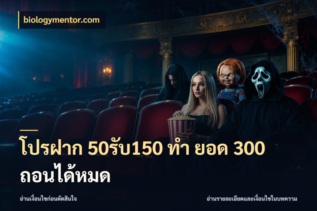 โปรฝาก 50รับ150 ทํา ยอด 300 ถอนได้หมด เปิดมุมโปรให้เข้ากับเกมแนวโปรด กับ biologymentor.com