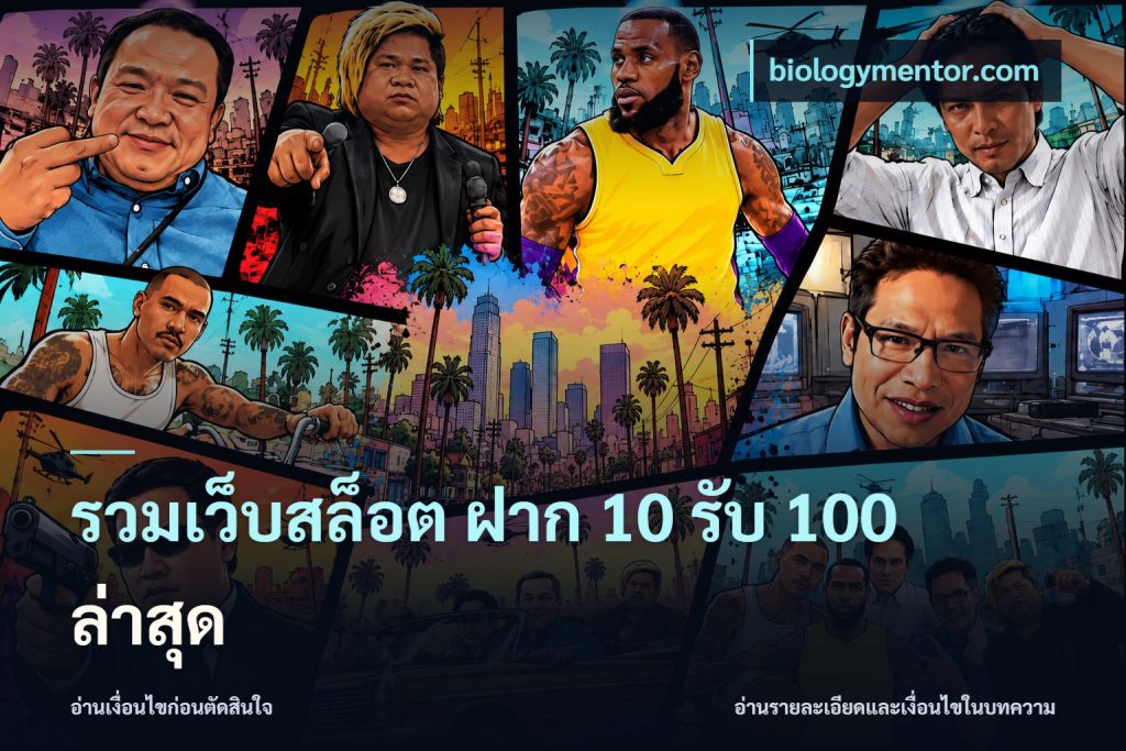 รวมเว็บสล็อต ฝาก 10 รับ 100 ล่าสุด