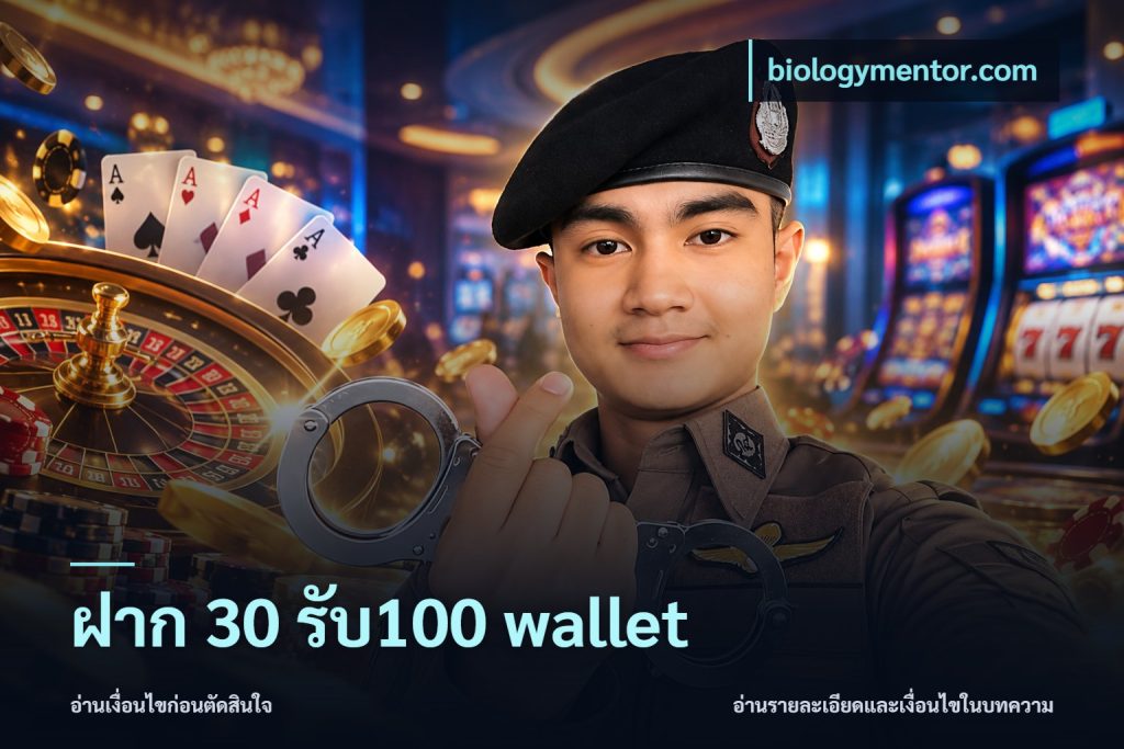 ฝาก 30 รับ100 wallet
