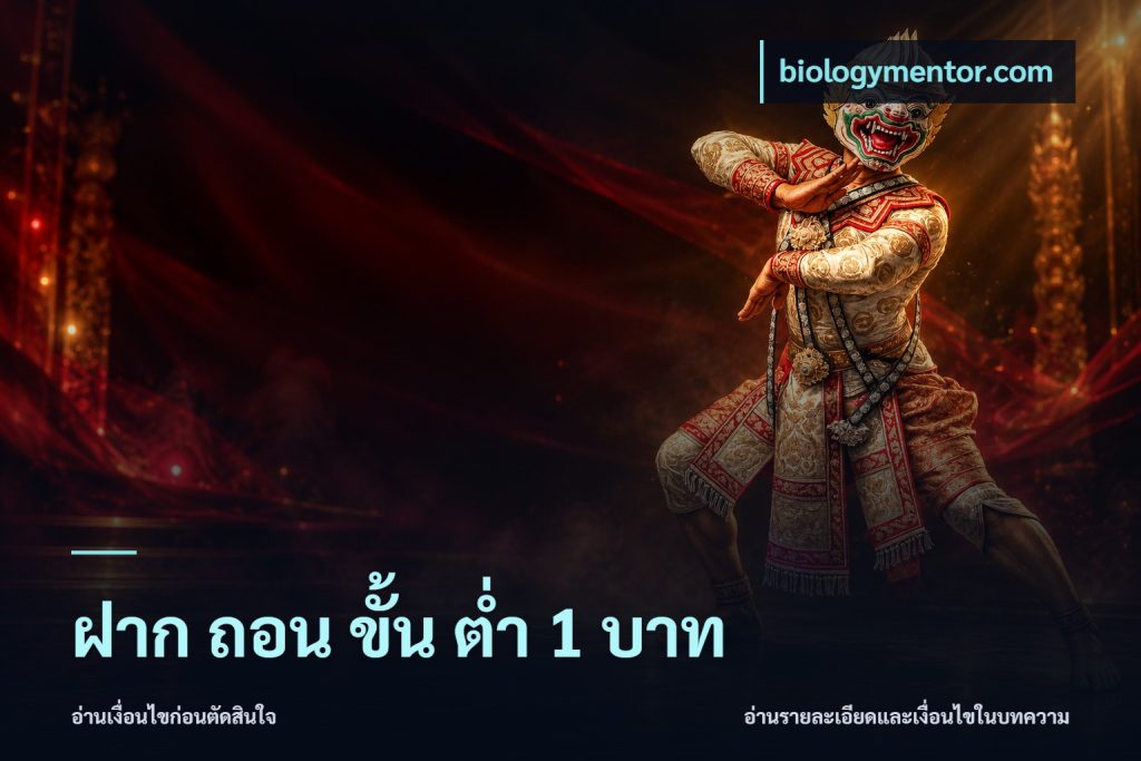 ฝาก ถอน ขั้น ต่ำ 1 บาท