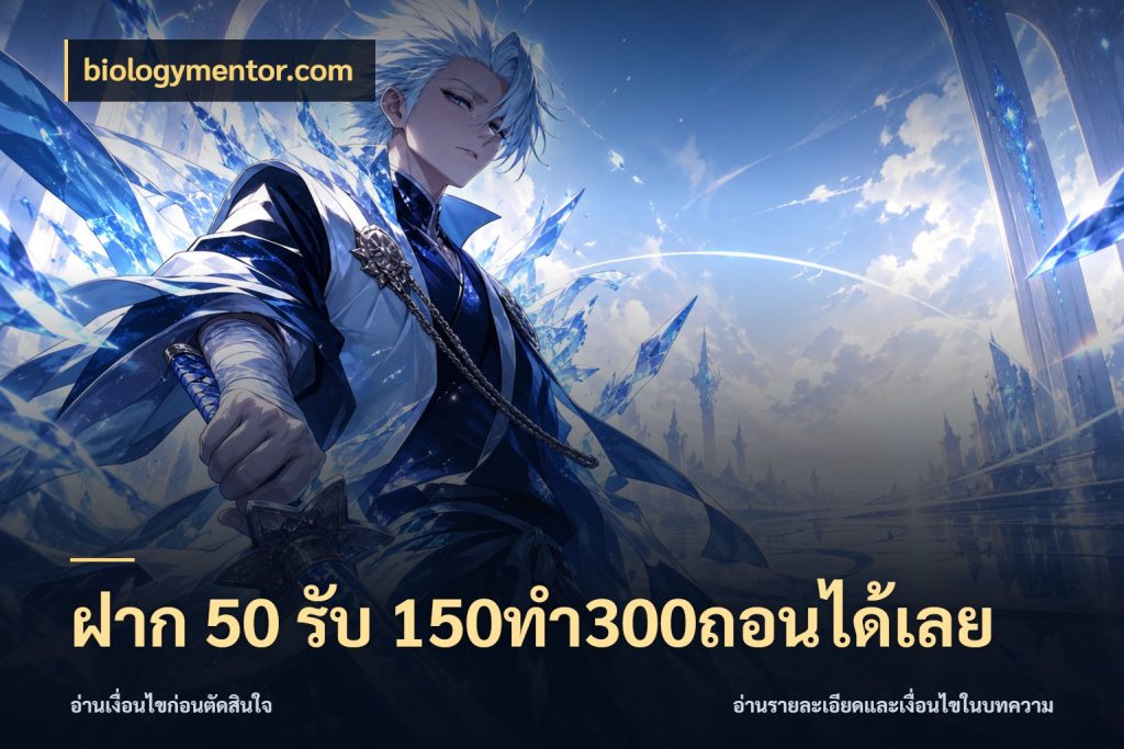 ฝาก 50 รับ 150ทำ300ถอนได้เลย ยอดฝากและยอดรับในมุมของคนชอบลุ้น สไตล์ biologymentor.com