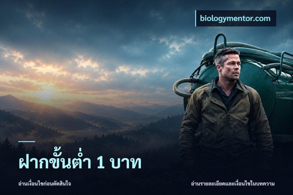 ฝากขั้นต่ำ 1 บาท