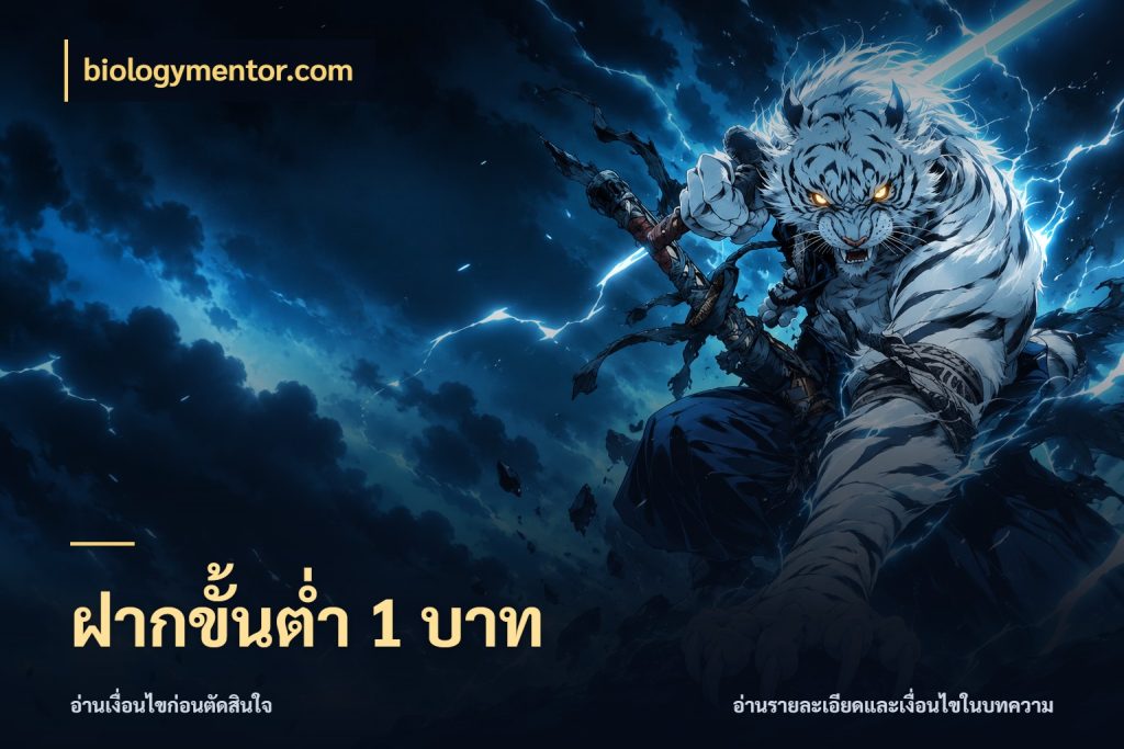 ฝากขั้นต่ำ 1 บาท มุมสนุกของคนที่กำหนดขอบเขตตัวเอง กับ biologymentor.com