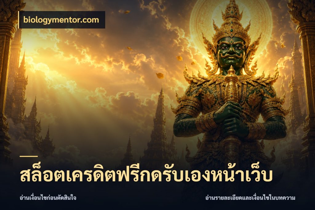 สล็อตเครดิตฟรีกดรับเองหน้าเว็บ สายโบนัสเลือกมุมเครดิตให้ตรงสไตล์ ในมุม biologymentor.com