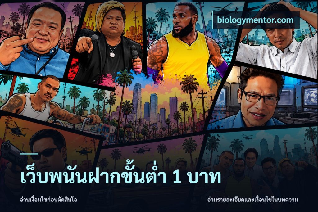 เว็บพนันฝากขั้นต่ำ 1 บาท