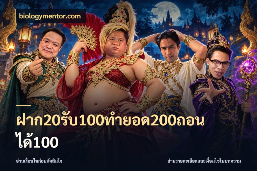 ฝาก20รับ100ทํายอด200ถอนได้100 รูปแบบโบนัสกับสิทธิ์ของสายเกม ในมุม biologymentor.com