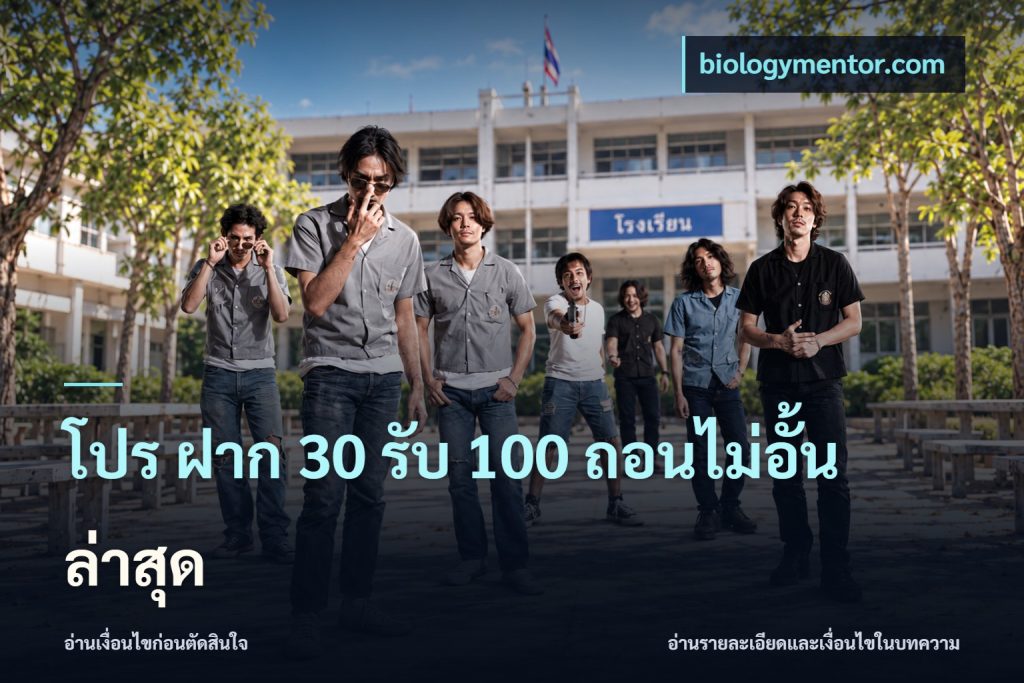 โปร ฝาก 30 รับ 100 ถอนไม่อั้น ล่าสุด