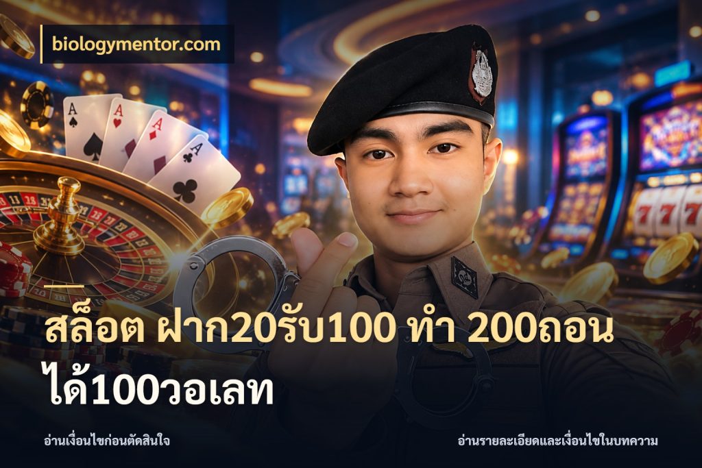 สล็อต ฝาก20รับ100 ทํา 200ถอนได้100วอเลท biologymentor.com โปรกับเกมที่ชอบเลือกให้ตรงสไตล์