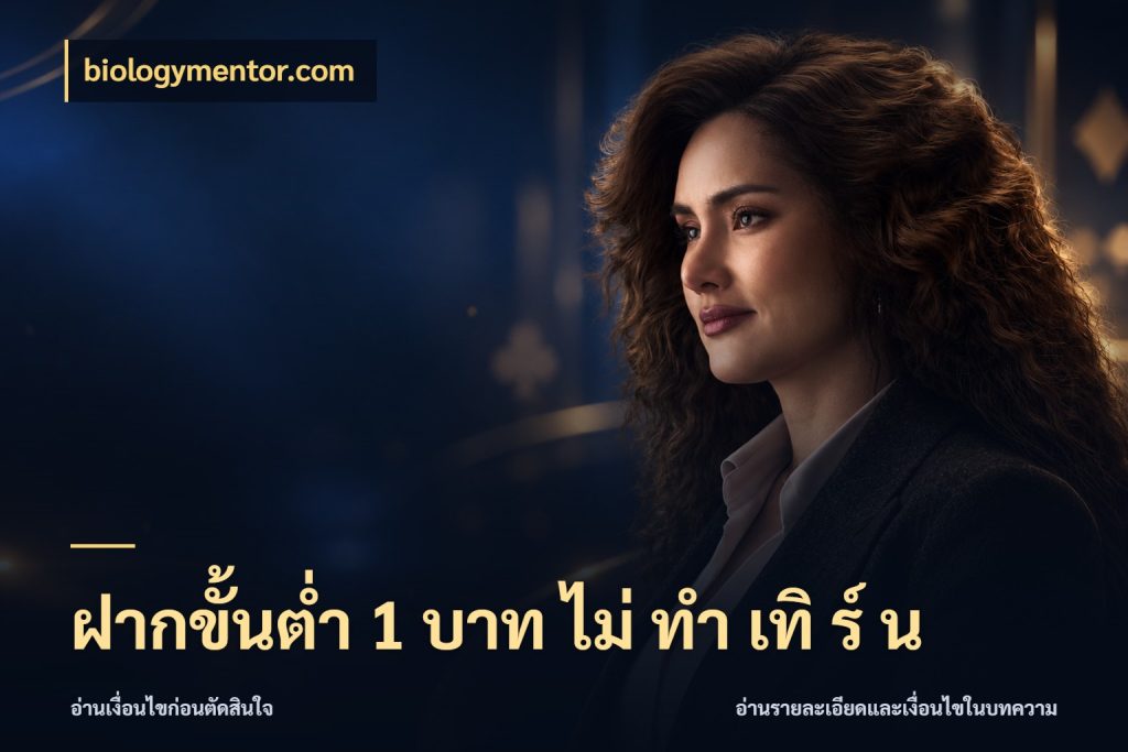 ฝากขั้นต่ำ 1 บาท ไม่ ทำ เทิ ร์ น จำนวนเริ่มต้นกับรายละเอียดที่สายเกมสนใจ ในมุม biologymentor.com