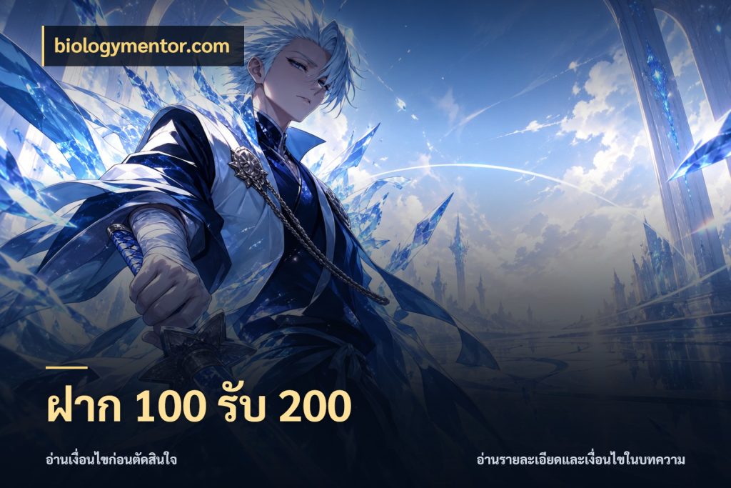 ฝาก 100 รับ 200 จุดเด่นของเครดิตที่คนชอบเกมอยากรู้ สไตล์ biologymentor.com
