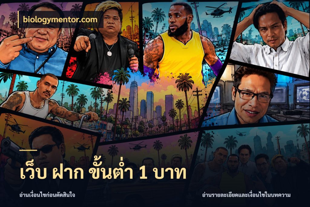 เว็บ ฝาก ขั้นต่ำ 1 บาท เกมที่ชอบในขอบเขตเงินของตัวเอง สไตล์ biologymentor.com
