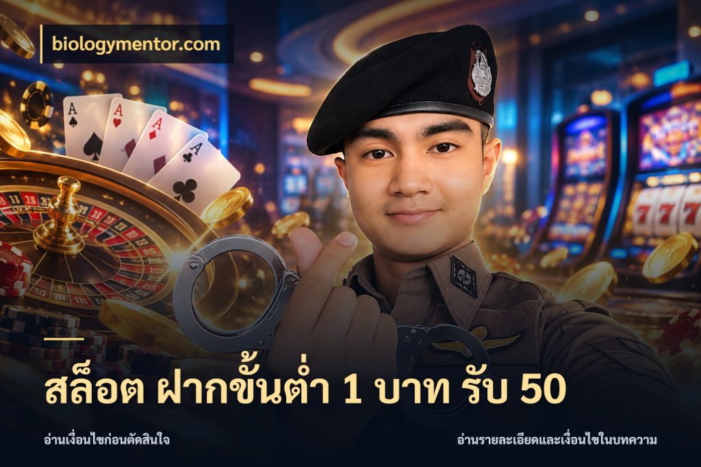 สล็อต ฝากขั้นต่ำ 1 บาท รับ 50 เครดิตกับรูปแบบโปรที่ตรงใจ สไตล์ biologymentor.com