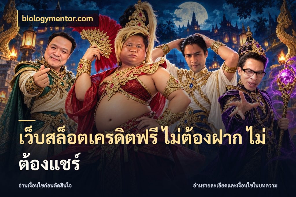 เว็บสล็อตเครดิตฟรี ไม่ต้องฝาก ไม่ต้องแชร์ จากชื่อเครดิตฟรีสู่ความสนุกที่เข้าใจได้ กับ biologymentor.com