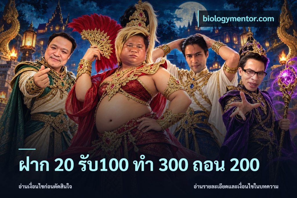 ฝาก 20 รับ100 ทํา 300 ถอน 200
