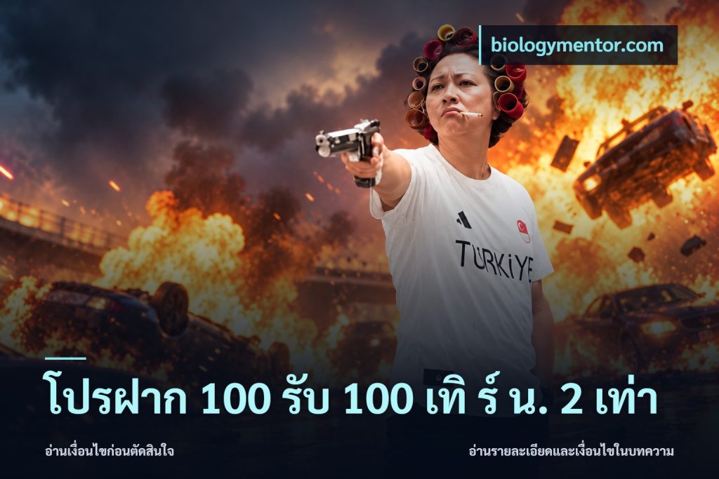 โปรฝาก 100 รับ 100 เทิ ร์ น. 2 เท่า