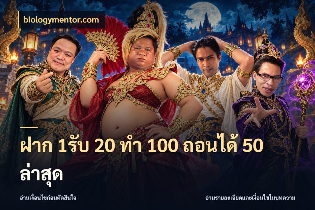 ฝาก 1รับ 20 ทำ 100 ถอนได้ 50 ล่าสุด จับคู่โบนัสกับสไตล์เกมที่ชอบ สไตล์ biologymentor.com
