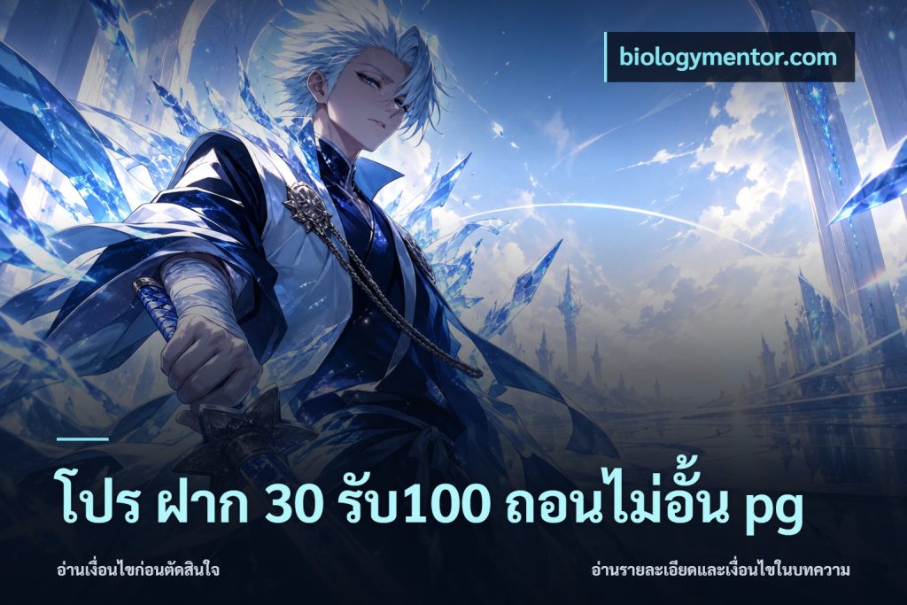 โปร ฝาก 30 รับ100 ถอนไม่อั้น pg