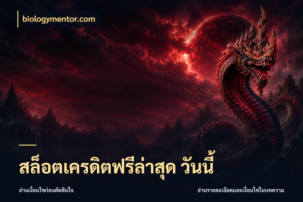 สล็อตเครดิตฟรีล่าสุด วันนี้ สายโบนัสเลือกมุมเครดิตให้ตรงสไตล์ กับ biologymentor.com