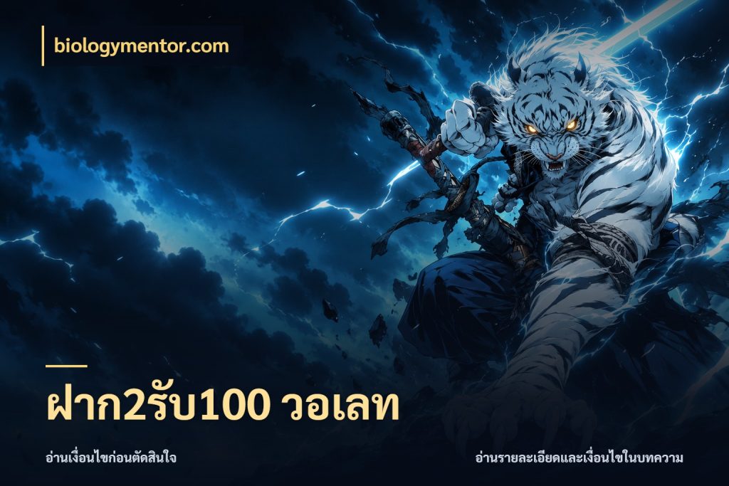 ฝาก2รับ100 วอเลท สีสันของโปรฝากและยอดรับ กับ biologymentor.com