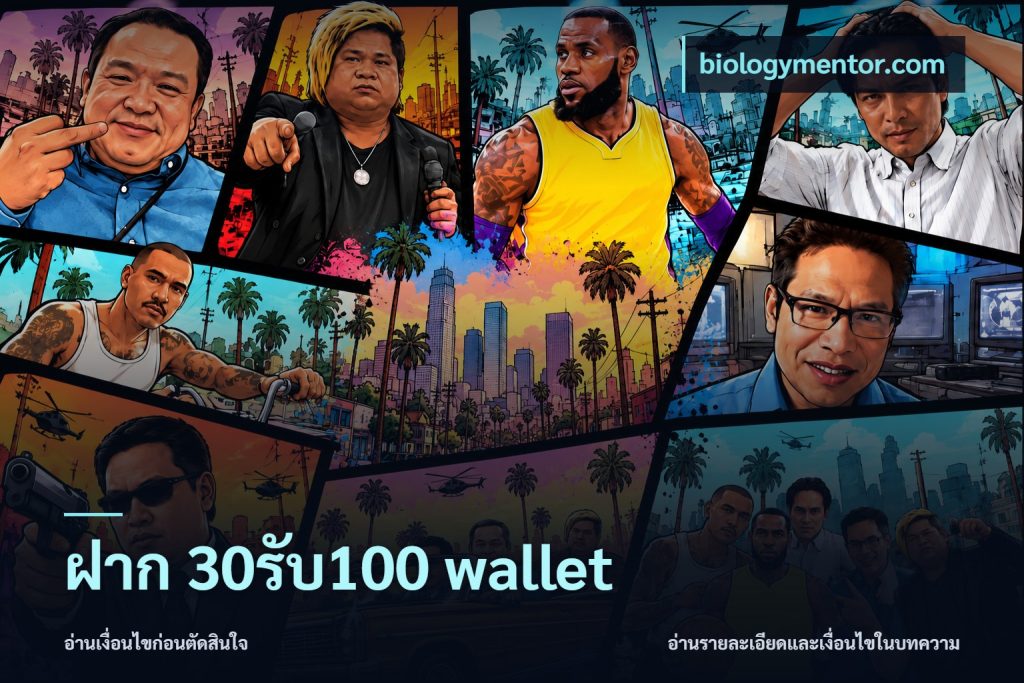 ฝาก 30รับ100 wallet