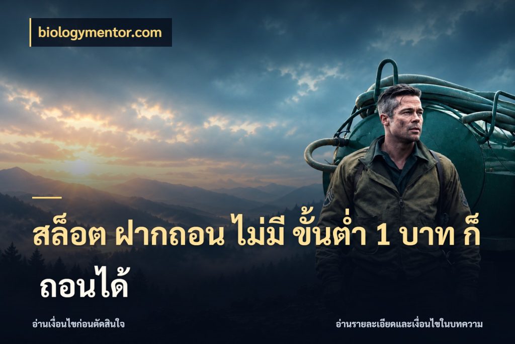 สล็อต ฝากถอน ไม่มี ขั้นต่ำ 1 บาท ก็ ถอนได้ ยอดเริ่มต้นน่าจับตากับสิทธิ์ที่เกี่ยวข้อง ในมุม biologymentor.com