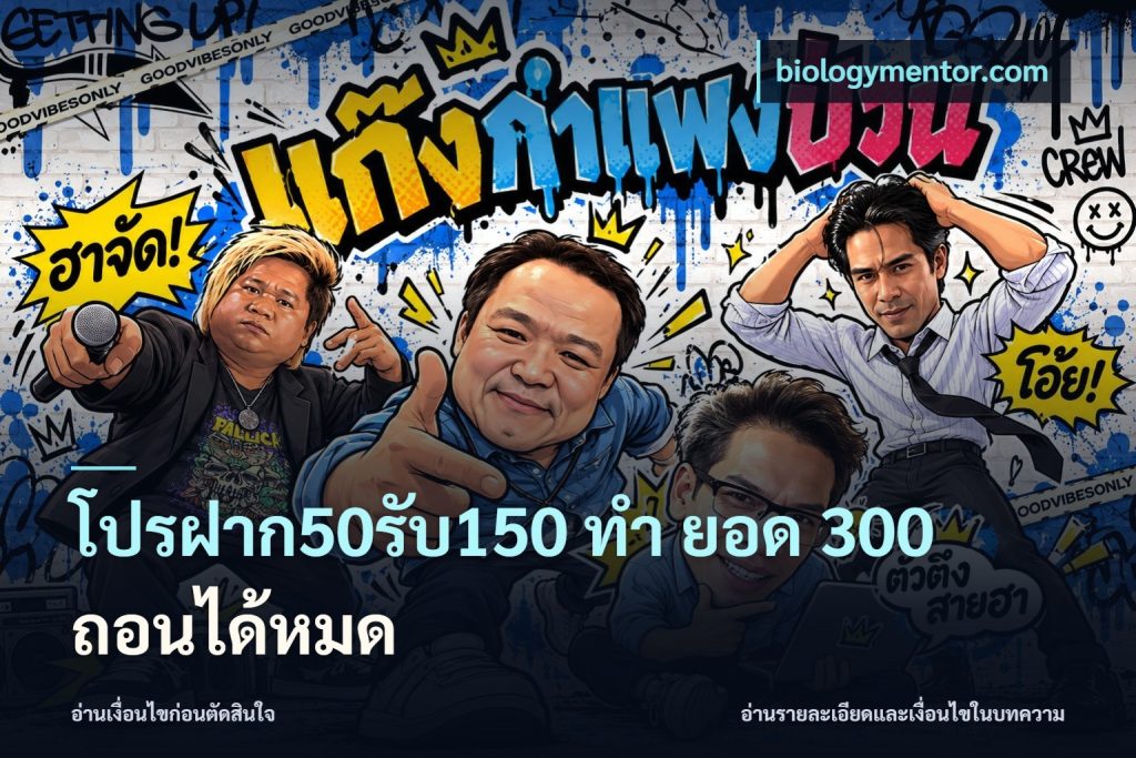 โปรฝาก50รับ150 ทํา ยอด 300 ถอนได้หมด