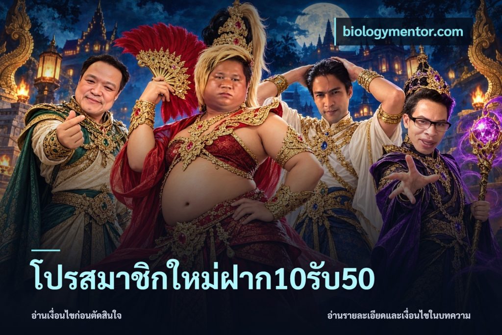 โปรสมาชิกใหม่ฝาก10รับ50