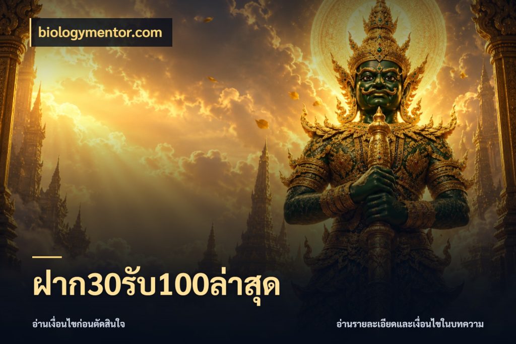 ฝาก30รับ100ล่าสุด จับประเด็นยอดรับก่อนเลือกความสนุก กับ biologymentor.com