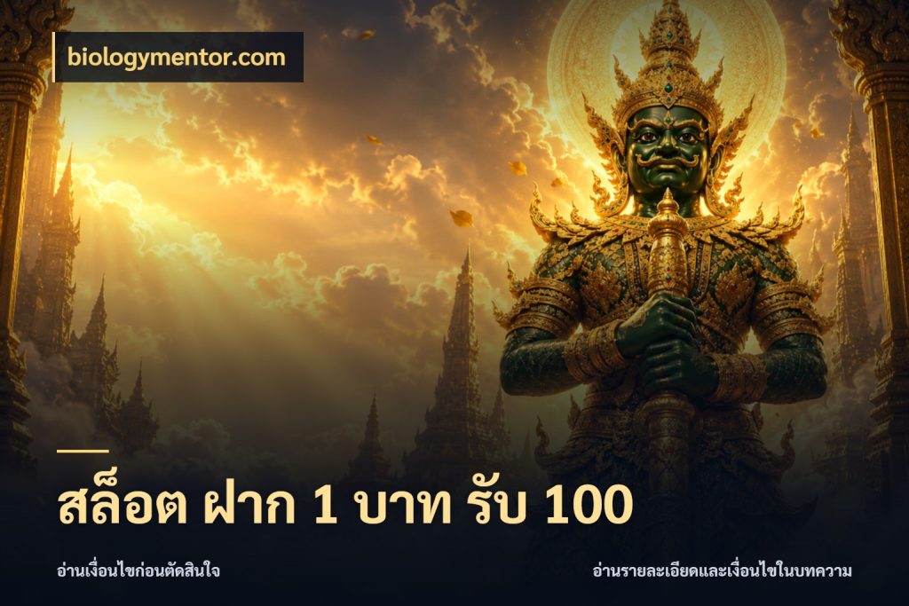 สล็อต ฝาก 1 บาท รับ 100 จับประเด็นยอดรับก่อนเลือกความสนุก ในมุม biologymentor.com