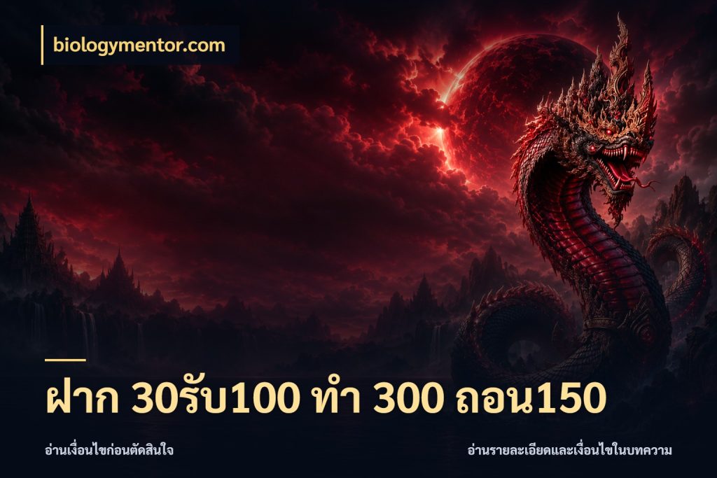 ฝาก 30รับ100 ทํา 300 ถอน150 จุดเด่นของเครดิตที่คนชอบเกมอยากรู้ ในมุม biologymentor.com