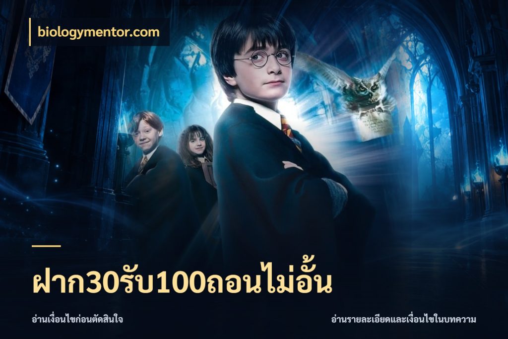 ฝาก30รับ100ถอนไม่อั้น จับประเด็นยอดรับก่อนเลือกความสนุก กับ biologymentor.com