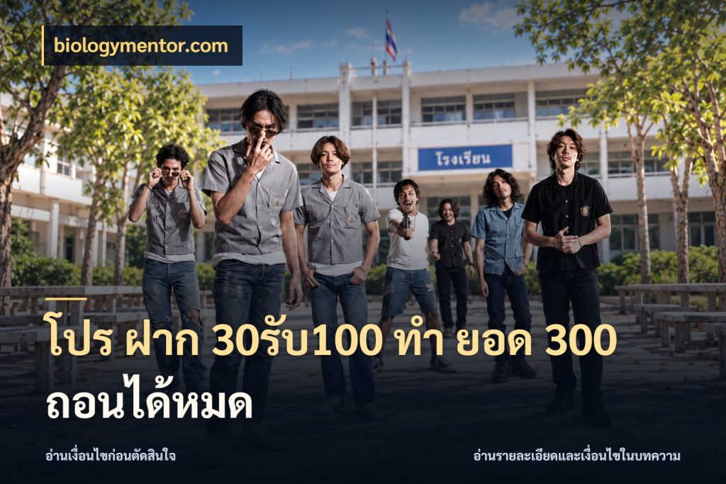 โปร ฝาก 30รับ100 ทํา ยอด 300 ถอนได้หมด ยอดฝากและยอดรับในมุมของคนชอบลุ้น ในมุม biologymentor.com