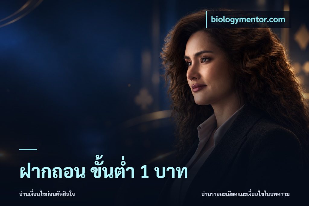ฝากถอน ขั้นต่ำ 1 บาท