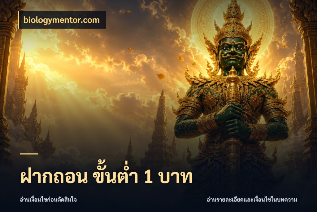 ฝากถอน ขั้นต่ำ 1 บาท เกมที่ชอบในขอบเขตเงินของตัวเอง ในมุม biologymentor.com