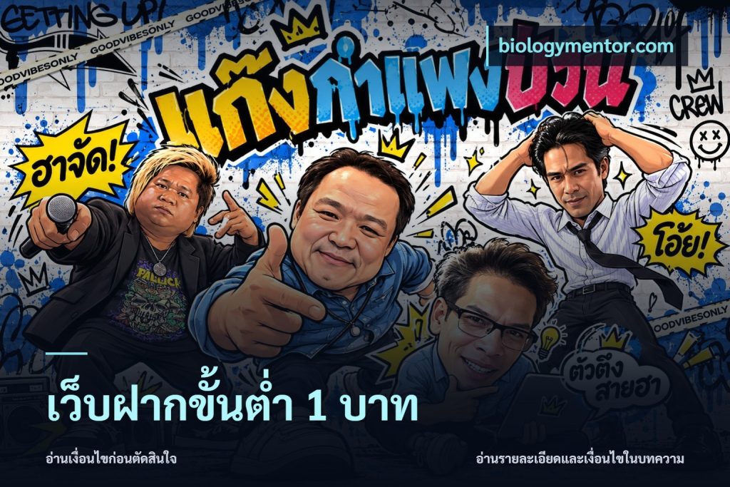 เว็บฝากขั้นต่ำ 1 บาท